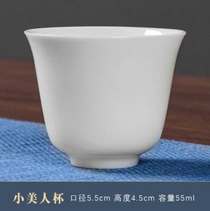Dehua alb porțelan Master Cup o singură ceașcă de ceai din ceramică o singură lanolină jad Set de ceai Kungfu de uz casnic Set ceai de ceai