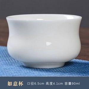 Dehua alb porțelan Master Cup o singură ceașcă de ceai din ceramică o singură lanolină jad Set de ceai Kungfu de uz casnic Set ceai de ceai