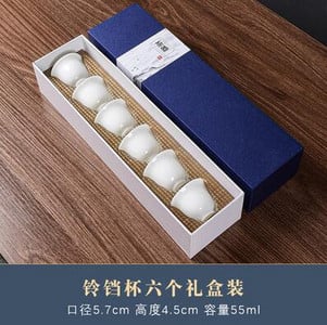 Dehua alb porțelan Master Cup o singură ceașcă de ceai din ceramică o singură lanolină jad Set de ceai Kungfu de uz casnic Set ceai de ceai