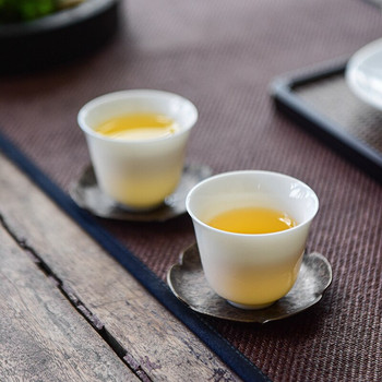 Единична керамична чаша за чай Dehua от бял порцелан Единична чаша за чай от ланолин и нефрит Домакински комплект за чай Kungfu Комплект чаши за чай