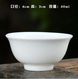 3 vnt./pak. Didelis keraminis puodelis gryno balto porceliano bambuko kepurės puodelis Rankų darbo Kungfu arbatos rinkinys Mažas arbatos puodelis arbatos priedai