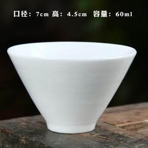 3 vnt./pak. Didelis keraminis puodelis gryno balto porceliano bambuko kepurės puodelis Rankų darbo Kungfu arbatos rinkinys Mažas arbatos puodelis arbatos priedai