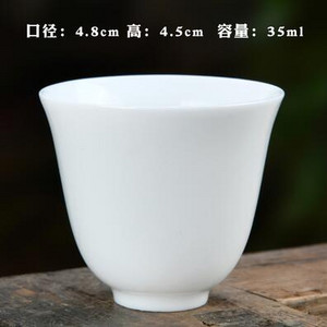 3 vnt./pak. Didelis keraminis puodelis gryno balto porceliano bambuko kepurės puodelis Rankų darbo Kungfu arbatos rinkinys Mažas arbatos puodelis arbatos priedai