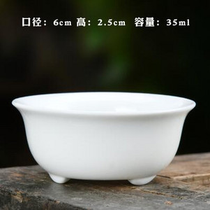 3 vnt./pak. Didelis keraminis puodelis gryno balto porceliano bambuko kepurės puodelis Rankų darbo Kungfu arbatos rinkinys Mažas arbatos puodelis arbatos priedai