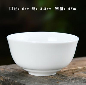 3 vnt./pak. Didelis keraminis puodelis gryno balto porceliano bambuko kepurės puodelis Rankų darbo Kungfu arbatos rinkinys Mažas arbatos puodelis arbatos priedai