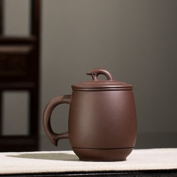 Φλιτζάνι τσαγιού Purple Grit with Filter Yixing Purple Clay Tea Cups Κινεζική Χειροποίητη Χειροποίητη Καπάκι Τσαγιού Αξεσουάρ Γραφείου Τελετής Τσαγιού