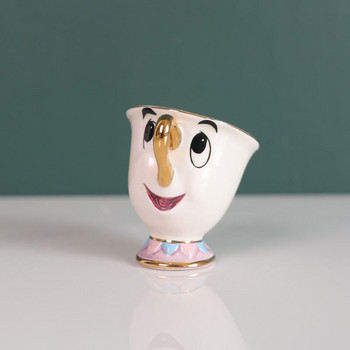 Creative Teapot Cartoon Beauty Beast Комплект чаши за чайник Mrs. Archie Керамична чаша Гърне Домашна всекидневна Инструмент за приготвяне на чай