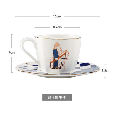 Europska Phnom Penh Bone China šalica za kavu i set tanjurića Europska mala luksuzna šalica za poslijepodnevni čaj Mala delikatna šalica za kavu
