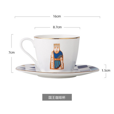 Europska Phnom Penh Bone China šalica za kavu i set tanjurića Europska mala luksuzna šalica za poslijepodnevni čaj Mala delikatna šalica za kavu