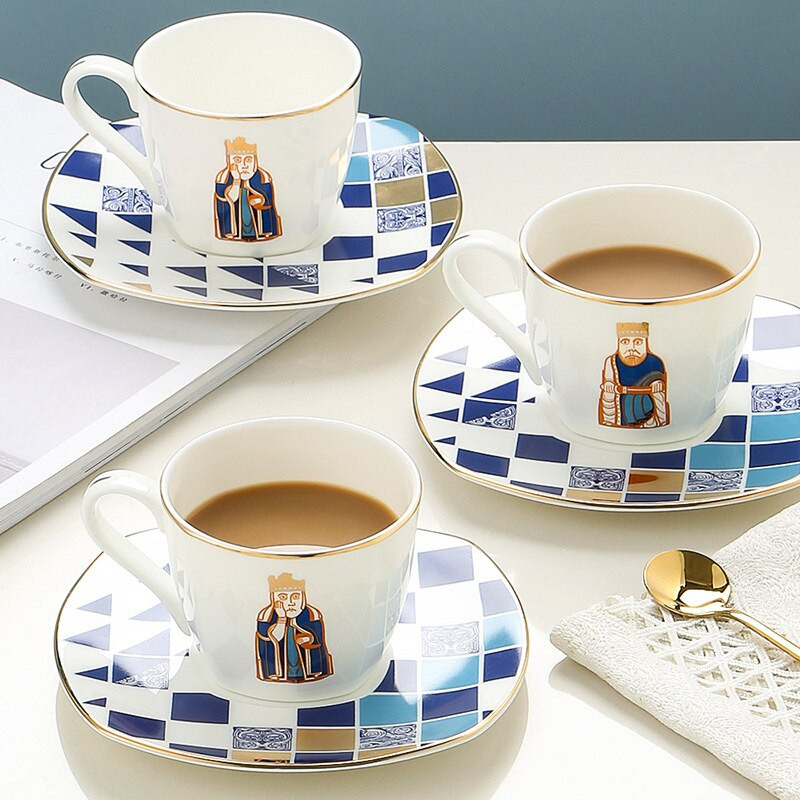 Europska Phnom Penh Bone China šalica za kavu i set tanjurića Europska mala luksuzna šalica za poslijepodnevni čaj Mala delikatna šalica za kavu