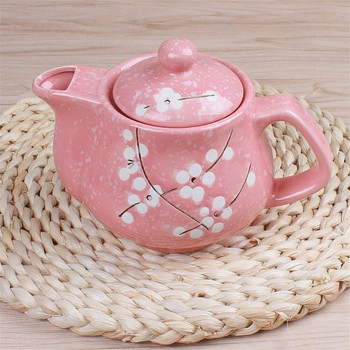 Ιαπωνικό Cherry Blossom Teapots Set 1 Pot 6 Cups Ceramic Drinkware Tea Pot Σετ τσαγιού Home Office Βραστήρας Drop Shipping