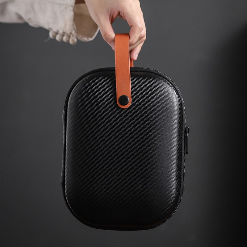 Purpuriniai moliniai arbatos puodeliai Keraminiai nešiojami arbatos rinkiniai, įskaitant 1 puodą + 1 arbatos puodelį + 4 puodelius arbatinuko lauko kelionių Kung Fu Gaiwan dovanos