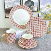 Kreatív kerámia Bowknot kávésbögre kézzel készített teáscsészével Nordic Home Decor Phnom Penh kávéscsészék és csészealj díszdobozzal