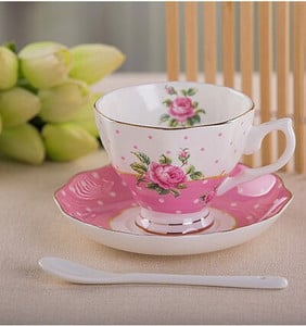 180ML, ceașcă de cafea din porcelană fină și farfurie și lingură, design amuzant de modă, ceașcă espresso zakka tazas cafe, cană de cafea europeană