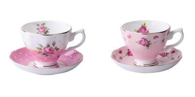 180ML, ceașcă de cafea din porcelană fină și farfurie și lingură, design amuzant de modă, ceașcă espresso zakka tazas cafe, cană de cafea europeană