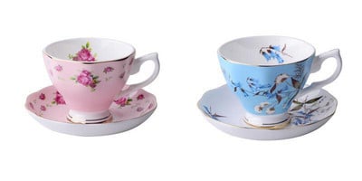 180ML, ceașcă de cafea din porcelană fină și farfurie și lingură, design amuzant de modă, ceașcă espresso zakka tazas cafe, cană de cafea europeană