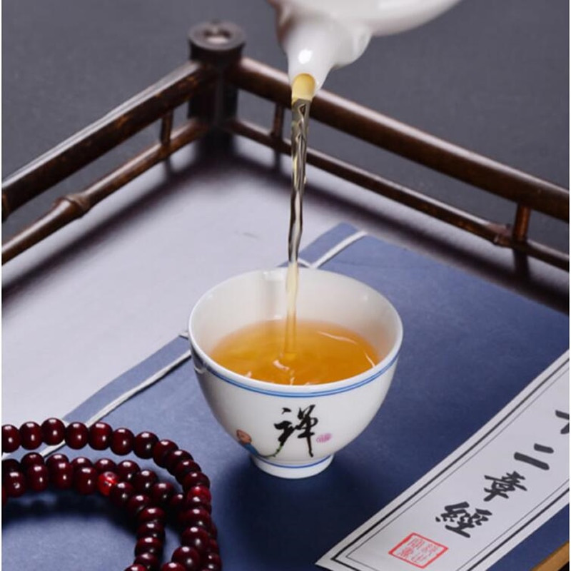 6 db/tétel Kerámia teáscsésze díszdobozban Oolong tea Kis csészék Boutique porcelán teáskészlet Kiegészítők Mester személyes egypohár