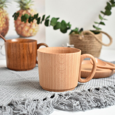 Tömörfa vizes csésze teáscsésze kávéscsészék Bükk dzsudzsufa fa csésze bögre Italedények konyhába otthonra