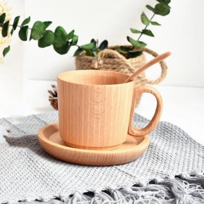 Ceașă De Apă Din Lemn Masivul Ceaș De Ceai Cești De Cafea Cana De Lemn De Jujube De Fag Cană De Băutură Pentru Bucătărie Acasă
