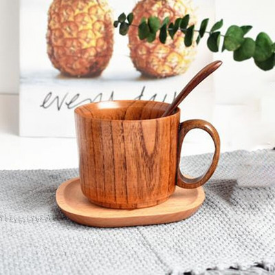 Ceașă De Apă Din Lemn Masivul Ceaș De Ceai Cești De Cafea Cana De Lemn De Jujube De Fag Cană De Băutură Pentru Bucătărie Acasă