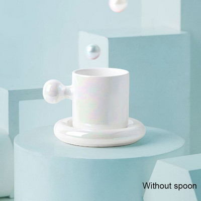 Holaroom Macaron színes kávés csészealj Praktikus tejes tea ivócsésze kerámia csésze kávés bögre Desszert csészealj készlet Italkészlet