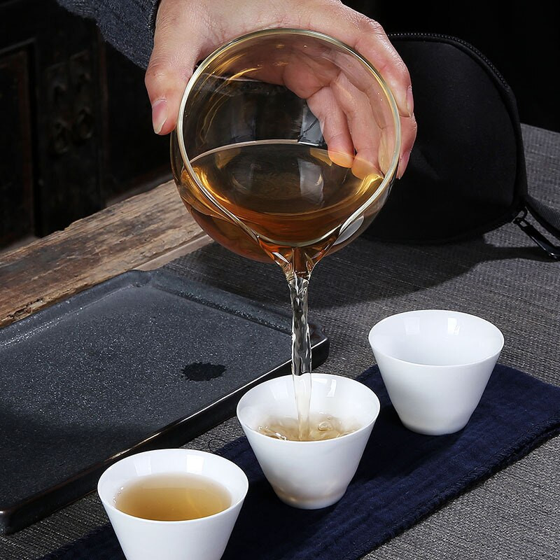 Set de ceai Ceaiuri de călătorie în aer liber Ceainic portabil chinezesc Kung Fu ceainic Frumos și ușor ceainic, Set de ceainic portabil din ceramică Gaiwan