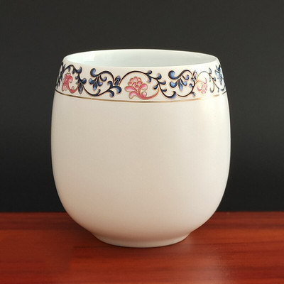 4 buc/set Jingdezhen ceai din ceramica castron pentru ceai, cafea pictate manual, cani de vin, set de ceai albastru si alb, consumabile pentru bauturi 220 ml