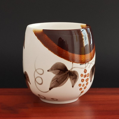 4 buc/set Jingdezhen ceai din ceramica castron pentru ceai, cafea pictate manual, cani de vin, set de ceai albastru si alb, consumabile pentru bauturi 220 ml