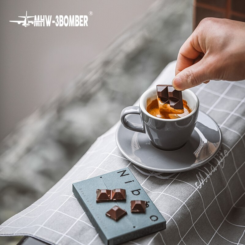 Espresso bögre 80 ml kerámia kávés csésze csészealj Porcelán bögre csészealj készlet