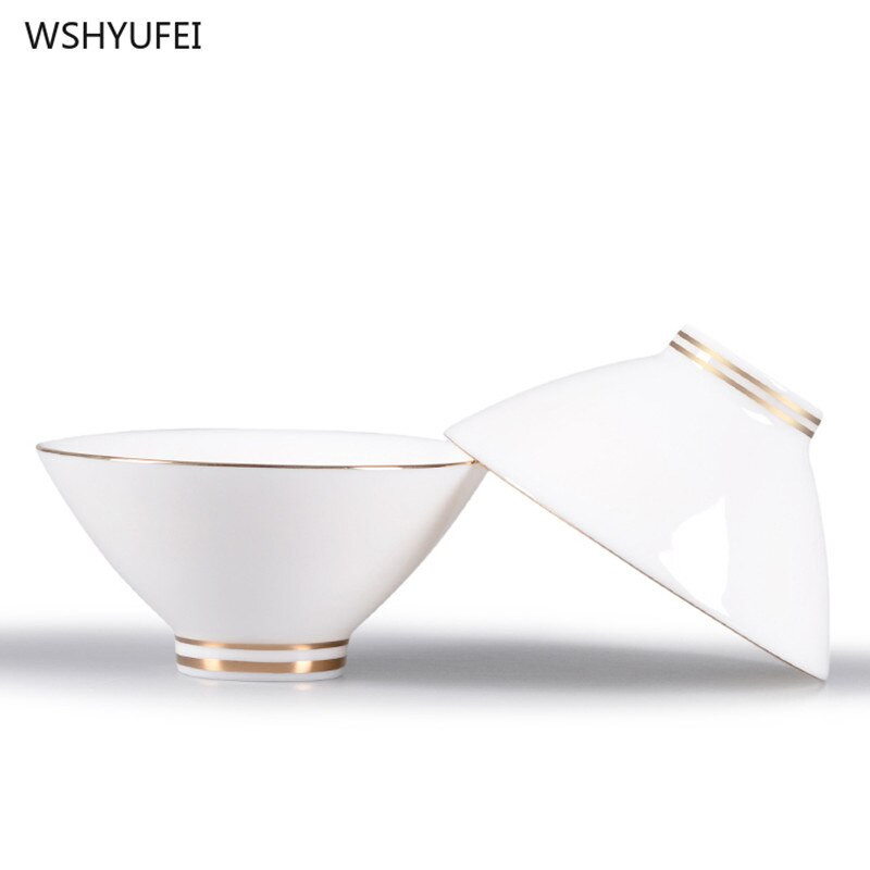 4 db/tétel Kínai teáscsészék Kiváló minőségű zselés jade teáscsésze teástál porcelán teáscsésze Személyes kis teáscsésze teáskészlet fehér porcelán