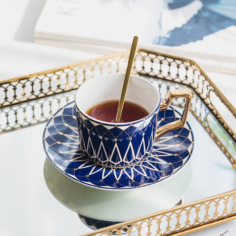 200 ml stil european și american Bone China de capacitate mică ceașcă de cafea clasică ceașcă de mic dejun retro ceașcă de ceai de după-amiază ceașcă de ceramică