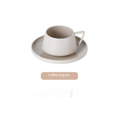 Keraminiai kavos puodeliai ir lėkštučių rinkinys Puodelis Virtuvės puodelis Pieno arbata Pusryčių puodelis Šiaurės šalių geriamasis vanduo Namų pora Kalėdų puodelis