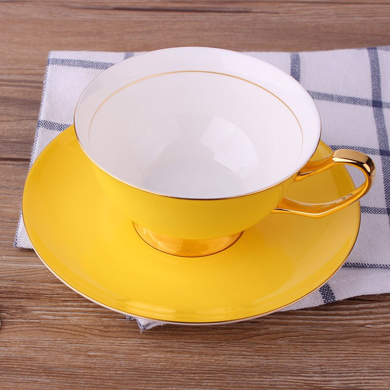 Šalica za kavu i tanjur, nordijski stil, 220 ml, šalica za čaj, vrhunska keramika, britanski porculan