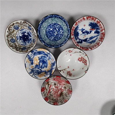 6kom/set Servis za čaj Set šalica za čaj Plavi i bijeli porculan Vintage keramički set za čaj Različiti mali kapaciteti Kućni dar 6 paketa Master Cup