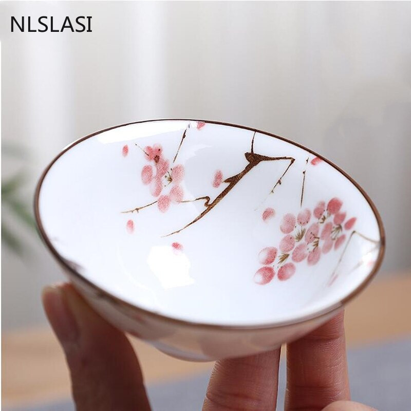 6kom/set Servis za čaj Set šalica za čaj Plavi i bijeli porculan Vintage keramički set za čaj Različiti mali kapaciteti Kućni dar 6 paketa Master Cup