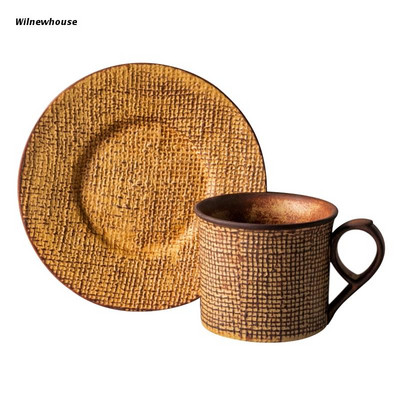 F63A Cappuccinos csészék csészealj kerámia anyaggal, 2 színben Ajándék ivás szerelmeseinek