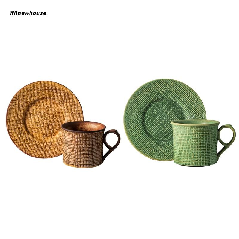 F63A Cappuccinos csészék csészealj kerámia anyaggal, 2 színben Ajándék ivás szerelmeseinek