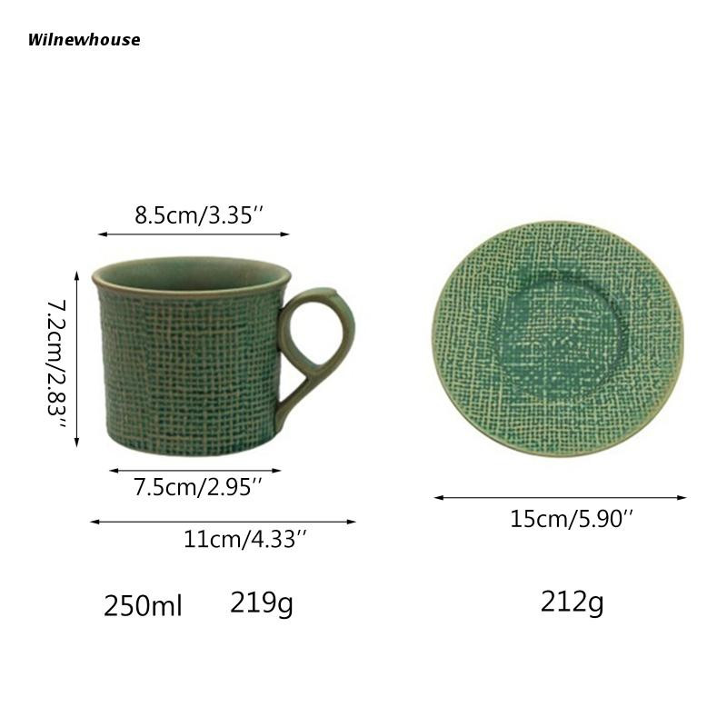 F63A Cappuccinos csészék csészealj kerámia anyaggal, 2 színben Ajándék ivás szerelmeseinek