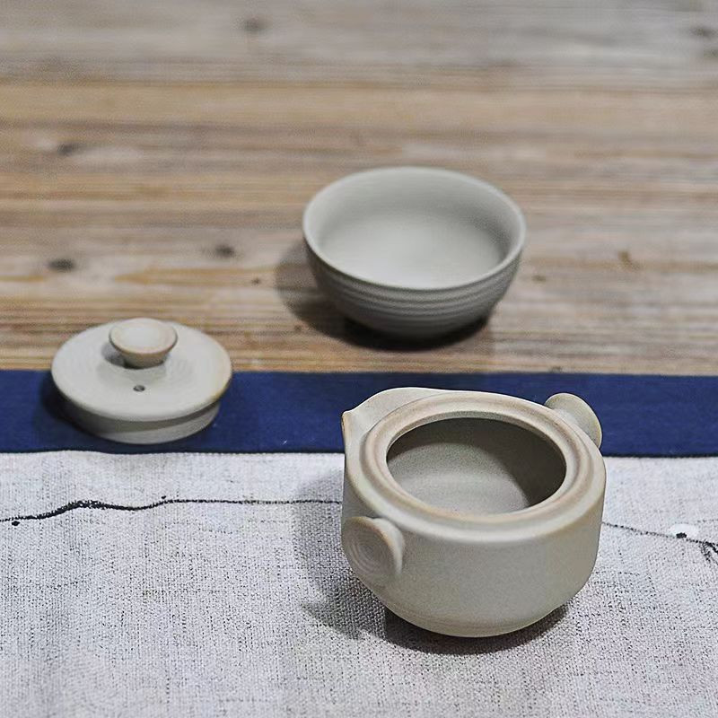 Aukštos kokybės kelioninis arbatos rinkinys, kurį sudaro 1 puodas 1 puodelis, Kinijos geras produktas Kung Fu Teaset, aukštos kokybės elegantiškas gaiwan arbatinukas arbatinukas