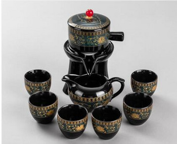 Ημιαυτόματο σετ τσαγιού λείανσης μωβ πηλού Τελετή τσαγιού Creative Teapot Kung Fu