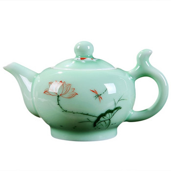 Longquan Celadon Σετ τσαγιού Teapot 220Ml Porcelain Tea Cup KungFu Tea Set Painted Teapot Puer Oolong Tea Pot Set Δώρο