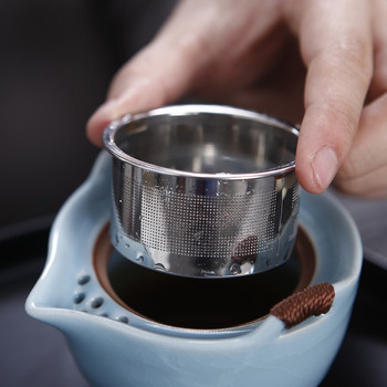 Китайски кунг-фу чай сервиз керамичен преносим чайник комплект за пътуване на открито Gaiwan чай чаши чай церемония домакинска чаша чай изискани подаръци