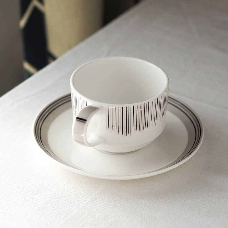 Skandináv kerámia kávéscsésze borító Bone China Kis irodai Luxus Kreatív teáscsészék Török edény Tasse A Cafe Italkészlet DF50BD
