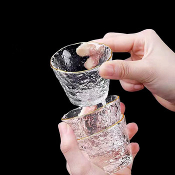 Υψηλής ποιότητας Σετ τσαγιού Hammer Glass Ιαπωνική Τσαγιέρα Κινεζική Κουνγκ Φου Τσάι Κούπες Τελετής Καφέ Φλιτζάνια Καφέ Γυάλινη Κούπα Gaiwan Κατσαρόλα τσαγιού