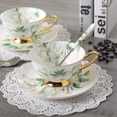 Bone China ceașcă de cafea din ceramică ceașcă de ceai farfurie lingură în set ceașcă espresso creativă din porțelan pentru cadou 200 ml, vase de petrecere