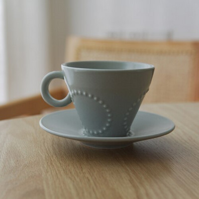 Kerámia kávéscsésze dizájn és csészealj szett Japán kreatív kávéscsésze Aranyos, kiváló minőségű Tazas De Cafe családi italtartó SX50BD