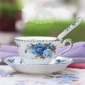 Keramika Kava Čaj Mlijeko Šalice i tanjurići Staro selo Tip ruže Kuhinjsko posuđe Posuđe Vjenčani darovi Kućanski predmeti 200 ml