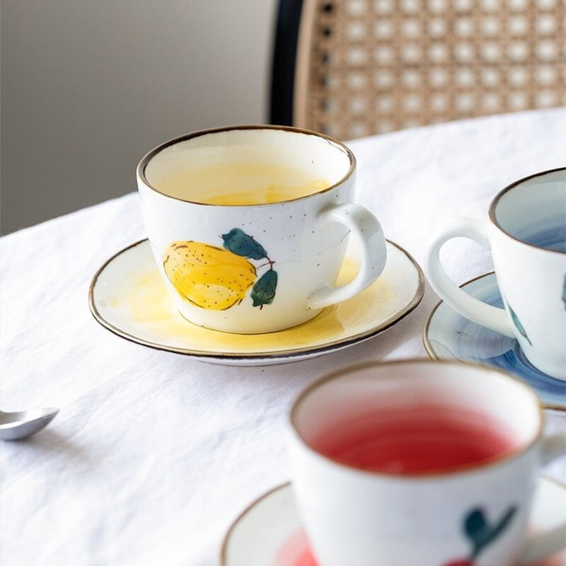 CHANSHOVA 180ml Modern kínai kerámia készlet kávéscsészék teáscsészék és csészealj készletek Tejes bögre ivóeszközök Kínai porcelán H367