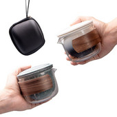 keramički čajnik gaiwan šalice za čaj kineski čajnik prijenosni putni set za čaj puer kineski kung fu putni set za čaj posuđe