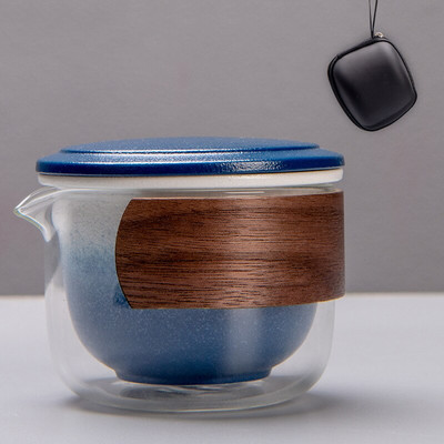 keramički čajnik gaiwan šalice za čaj kineski čajnik prijenosni putni set za čaj puer kineski kung fu putni set za čaj posuđe